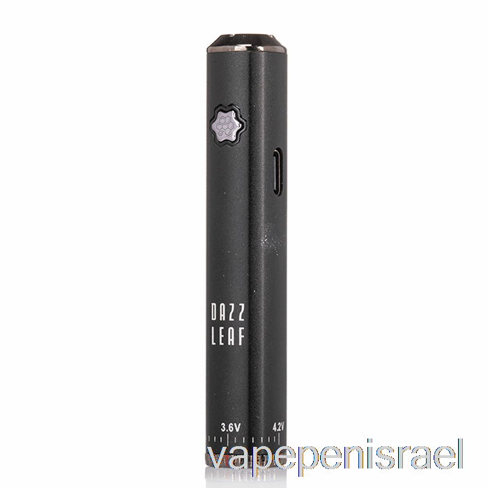 חד פעמי Vape Israel Dazzleaf Squarii תחתון טוויסט 510 סוללה שחורה